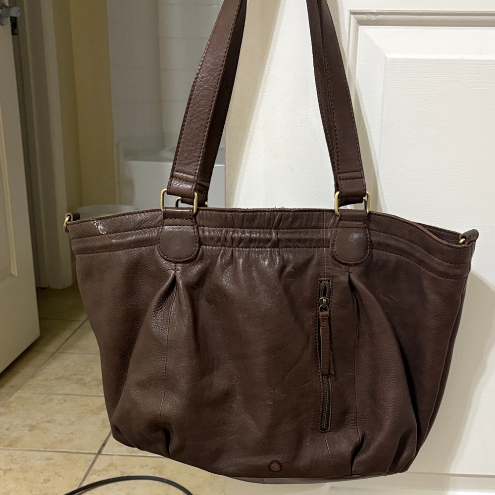Leather Brown Leather Tote Bag